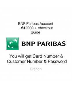 BANK ACCOUNT - 10.000€ - BNP PARIBAS