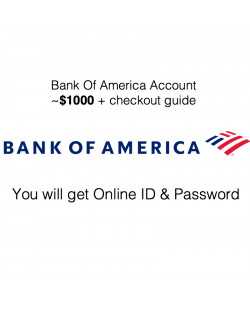 BANK ACCOUNT - 1000$ - BANK OF AMERICA