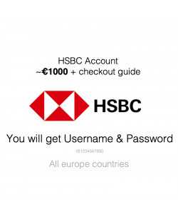 BANK ACCOUNT - 1000€ - HSBC