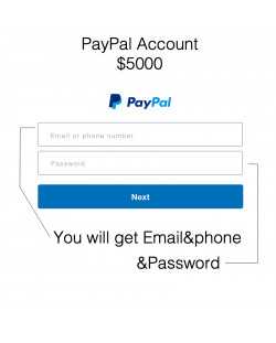 PAYPAL ACCOUNT ~ $5000 VALUE